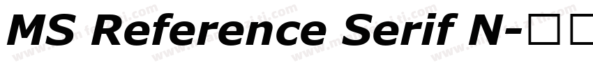 MS Reference Serif N字体转换